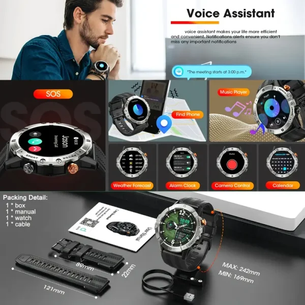 Reloj Inteligente Synwoo para Hombre