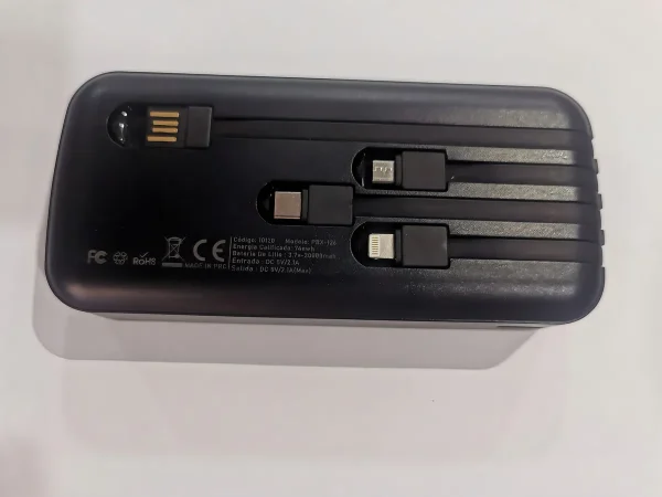 D_NQ_NP_2X_609643-MLA93775309049_092025-F Powerbank Multipuertos 20000mah Bateria Portatil 4 Salidas Color Negro