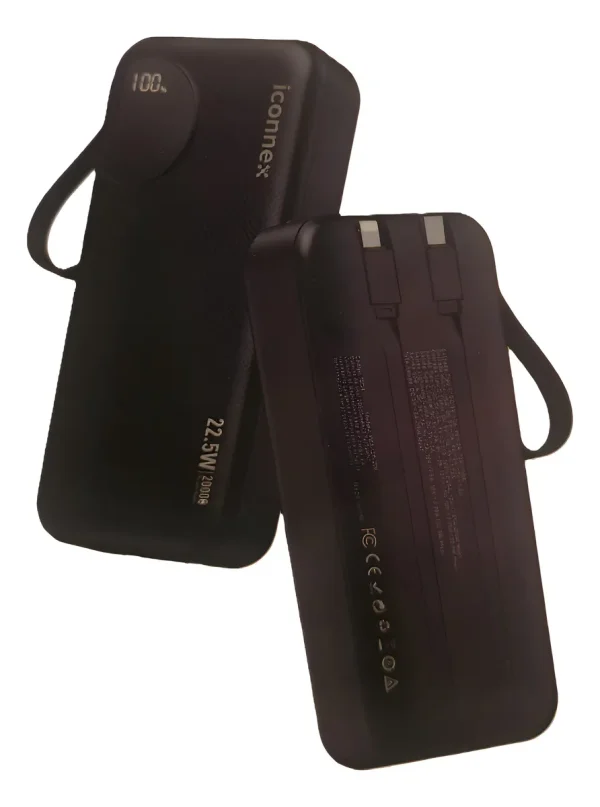 D_NQ_NP_2X_623602-MLA93775309069_092025-F Powerbank Multipuertos 20000mah Bateria Portatil 4 Salidas Color Negro