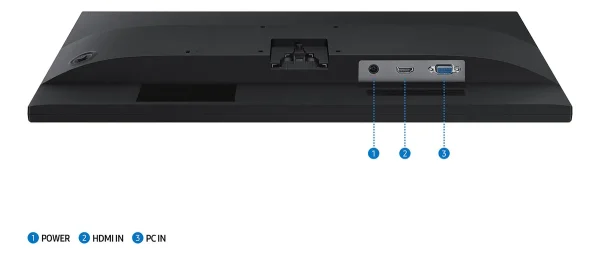 Monitor Samsung Ls22d310 22 Fhd 75hz Hdmi Plano Negro