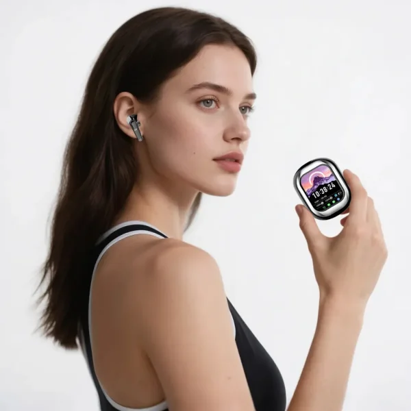 Audífonos Inalámbricos Pantalla Led Cancelación Ruido V 5.4 Negro