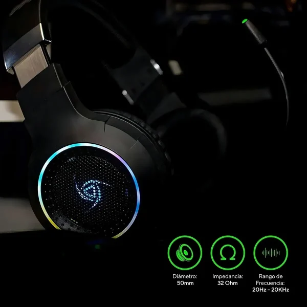 Diadema Gamer VSG Shake negro