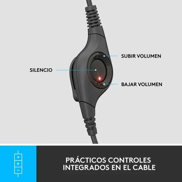 Diadema Logitech H390 USB Negro Con Micrófono