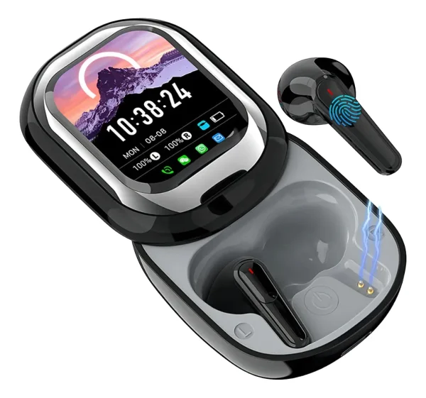 Audífonos Inalámbricos Pantalla Led Cancelación Ruido V 5.4 Negro