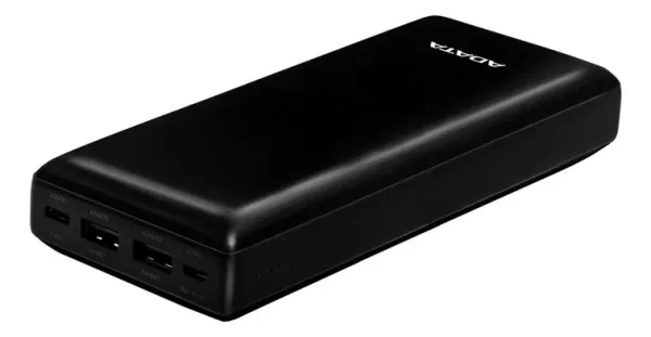 Adata C20, Cargador 20000mah Smart Power Bank Usb-c/a, Negro