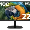 Monitor Aoc 22b2hm2 22 Pulgadas Full Hd Va 100hz Adapti Sync Color Negro