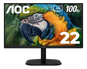 Monitor Aoc 22b2hm2 22 Pulgadas Full Hd Va 100hz Adapti Sync Color Negro