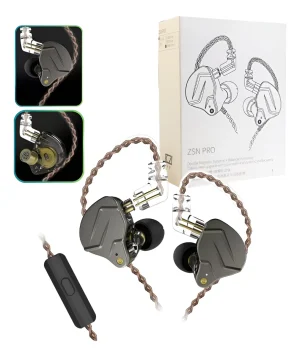 Auriculares In-ear Kz Zsn Pro Con Micrófono Gamer Hibrido