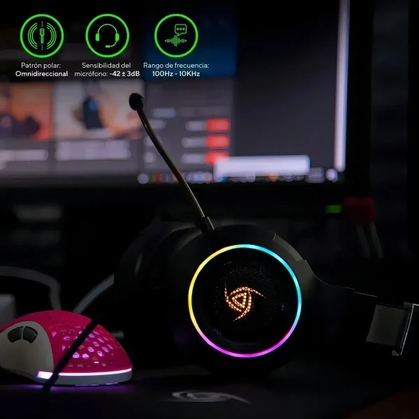 Diadema Gamer VSG Shake negro